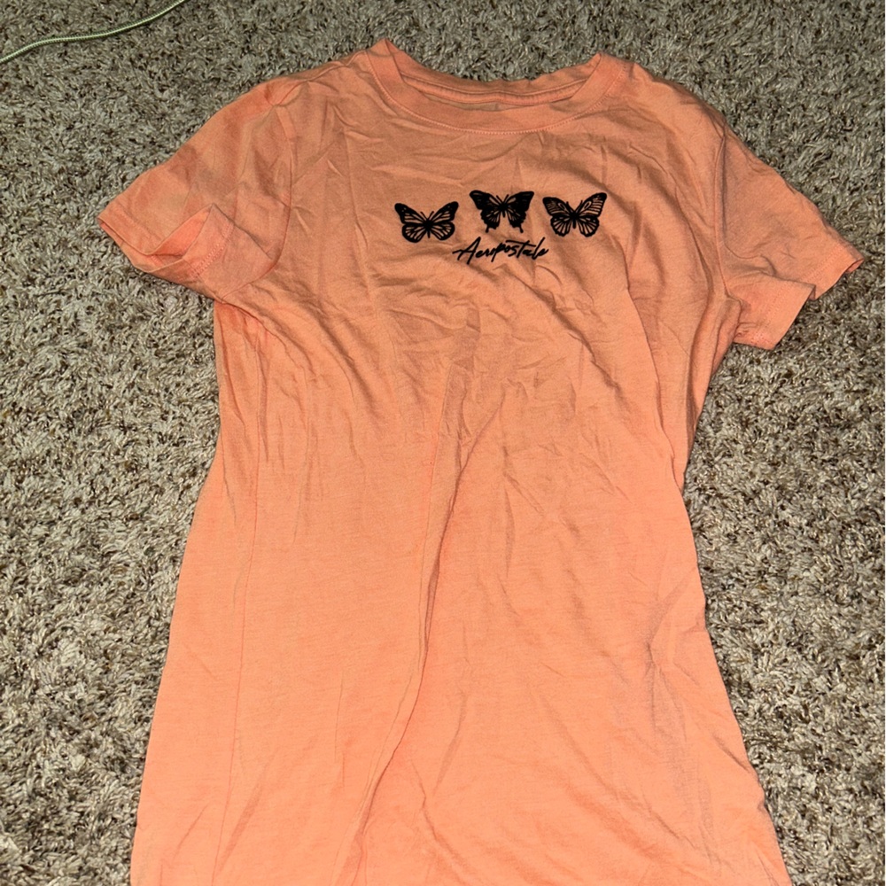 Aeropostale Classic Crew Orange Tee